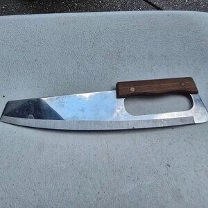 Frontier Forge Stainless Steel Knife Cut Japan Vintage Handle Grip Wooden GUC